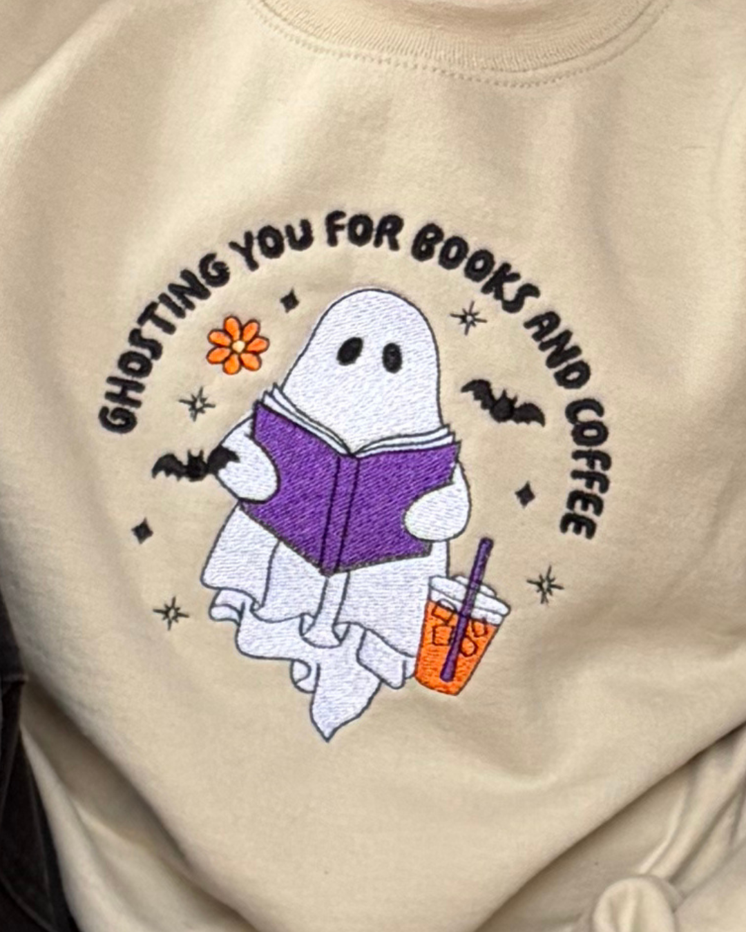 Ghosting You for Books & Coffee Crewneck
