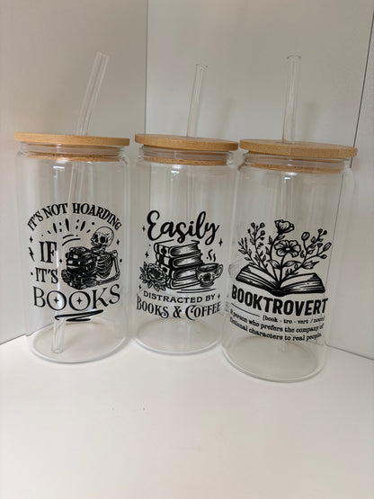 Bookish Sips - Glass Cups